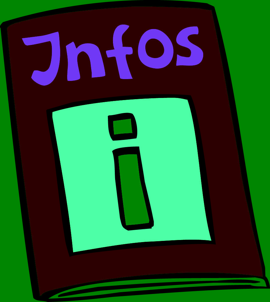 Internetseite mit Wichtige Informationen